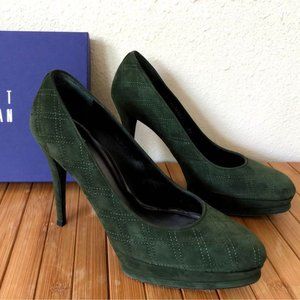Stuart Weitzman dark green (39) - wore once